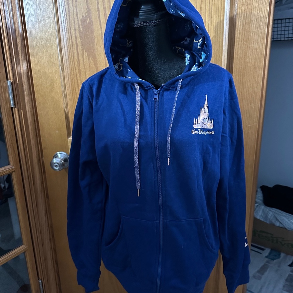 NWOT  Disney World 50th Anniversary zip up Hoodie unisex